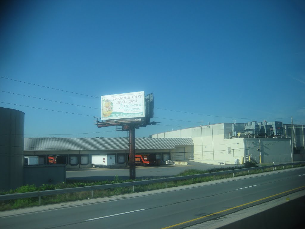 Buildings along Interstate 83 in York, Pennsylvania