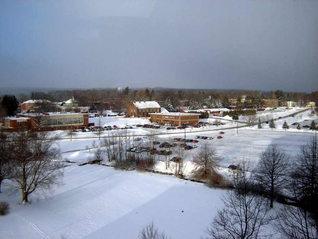 looking southwest over Edinboro University