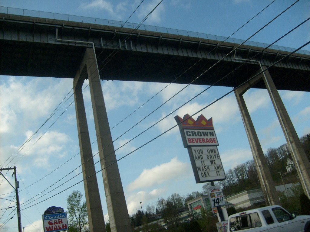 PA turnpike overpass at Clarks Summit