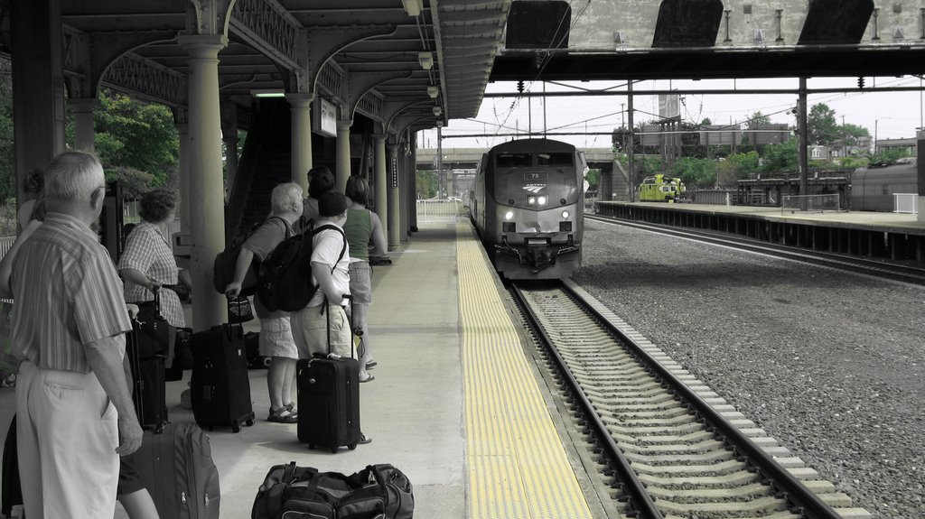 Lancaster Train Station - Westbound Platform