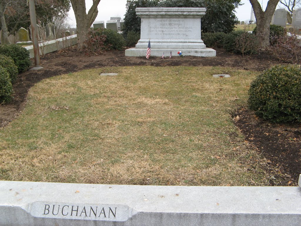 James Buchanans grave in Lancaster, Pennsylvania.