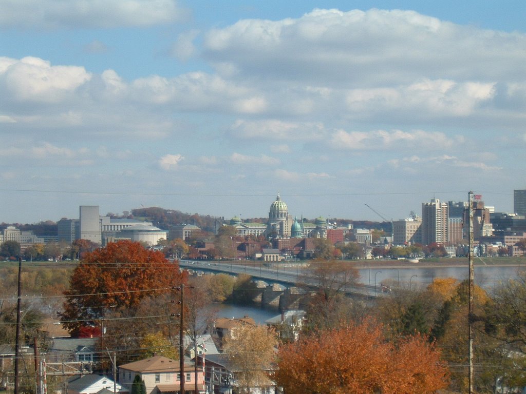 Harrisburgh - Capital Building - View from Camp Hill