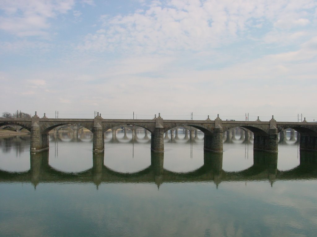 GPS Imaging view of Harrisburg bridges