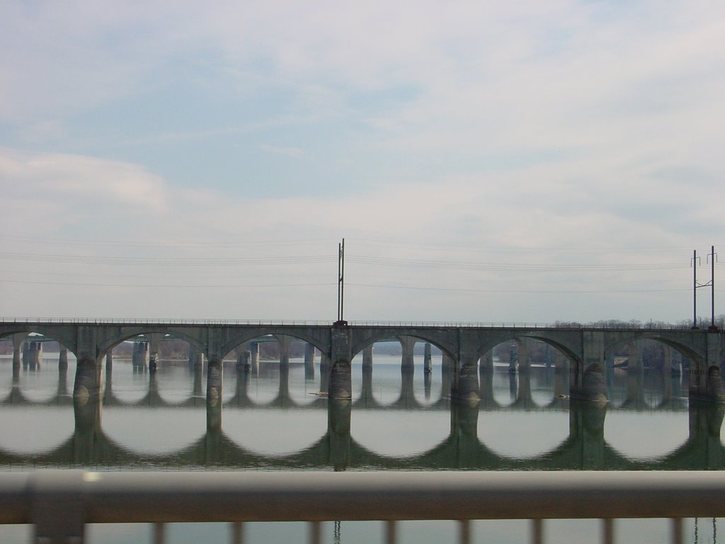GPS Imaging view of bridges into Harrisburg PA