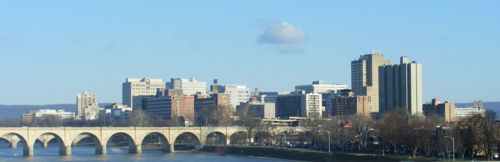 View of Downtown Harrisburg from John Harris Bridge