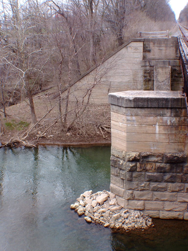 Railroad bridge over Buffalo Creek, November 2008
