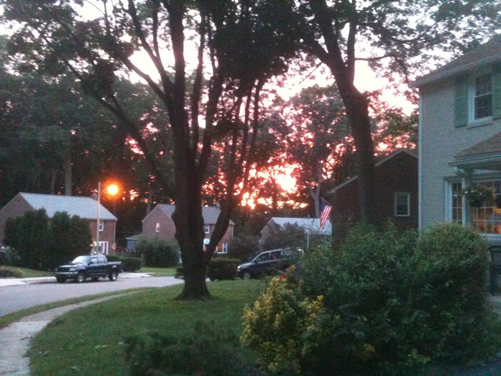 sunset august 29, 2011 friendship road pilgrim gardens