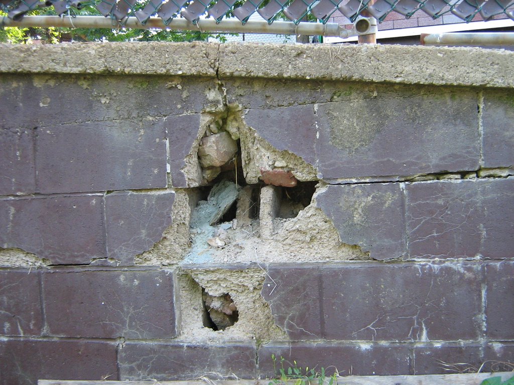 Retaining wall.
