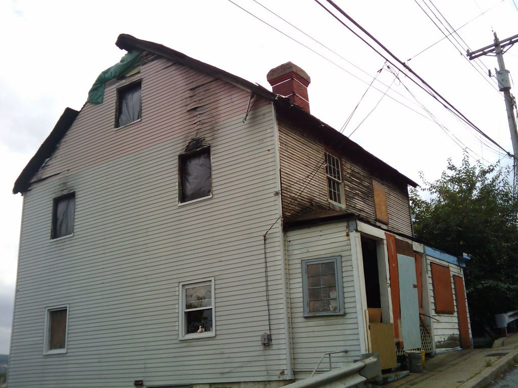 Burned out House