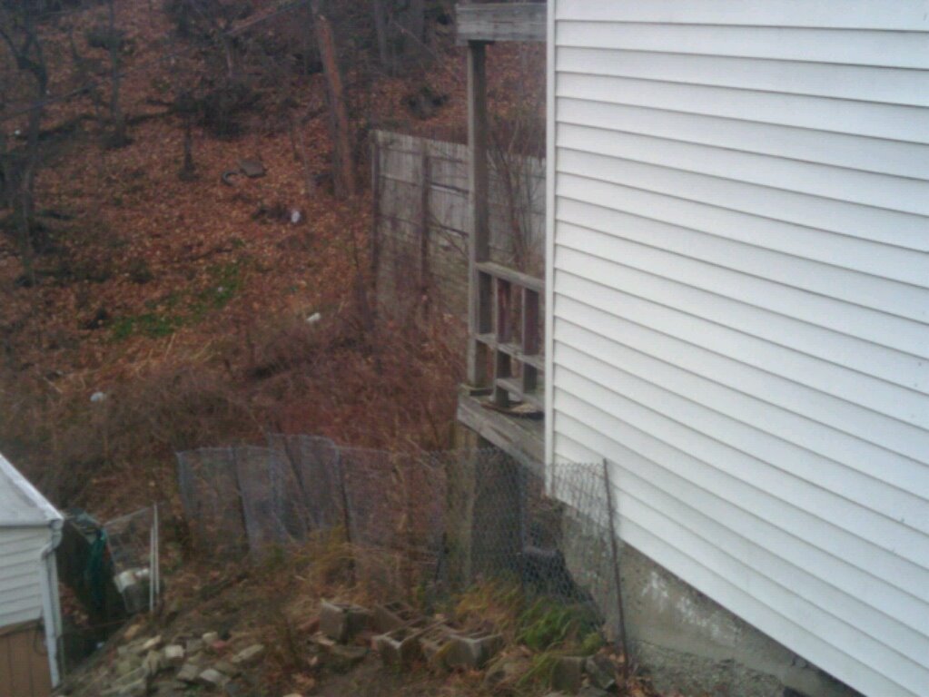 yard behind 121 irwin st