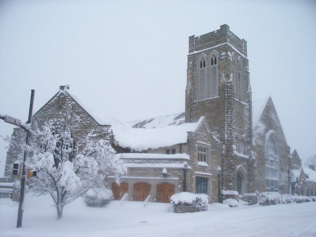 Mt Lebanon United Methodist in blizzard