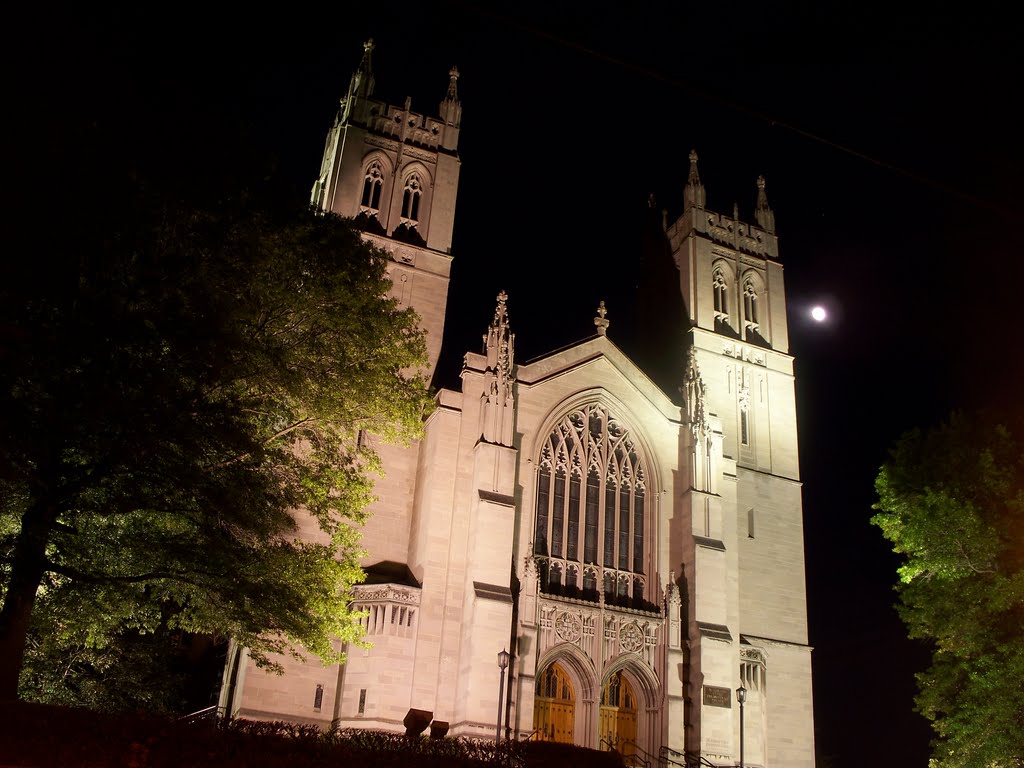 Mount Lebanon United Presbyterian Church at Night