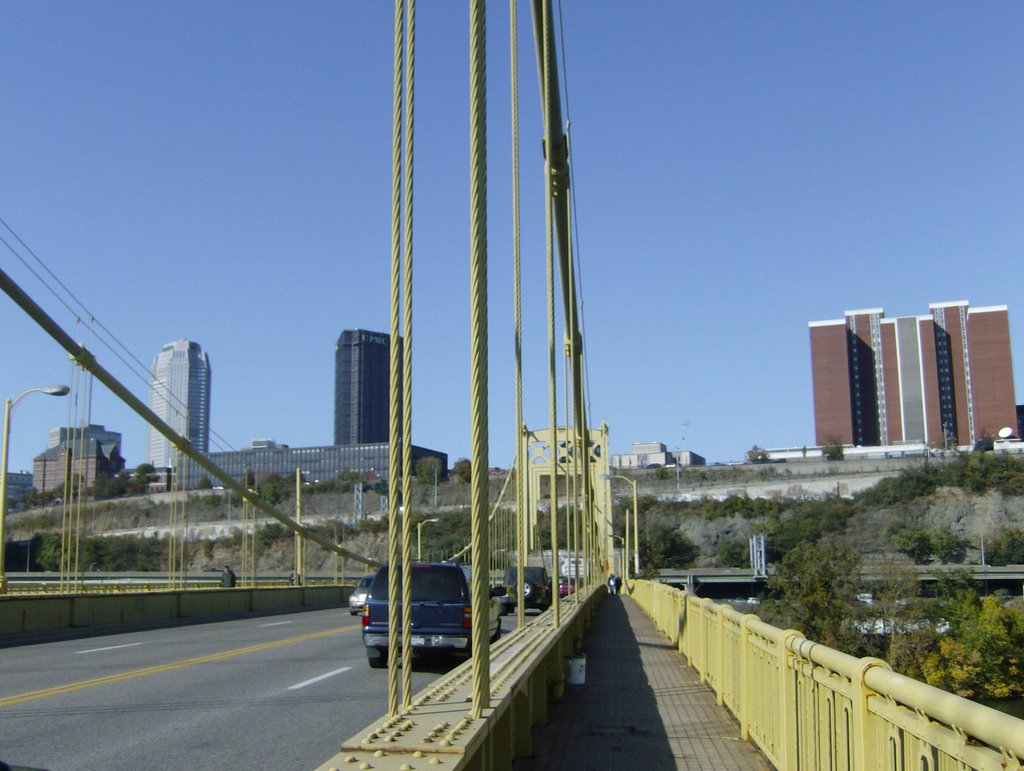 walking in the 10th street bridge