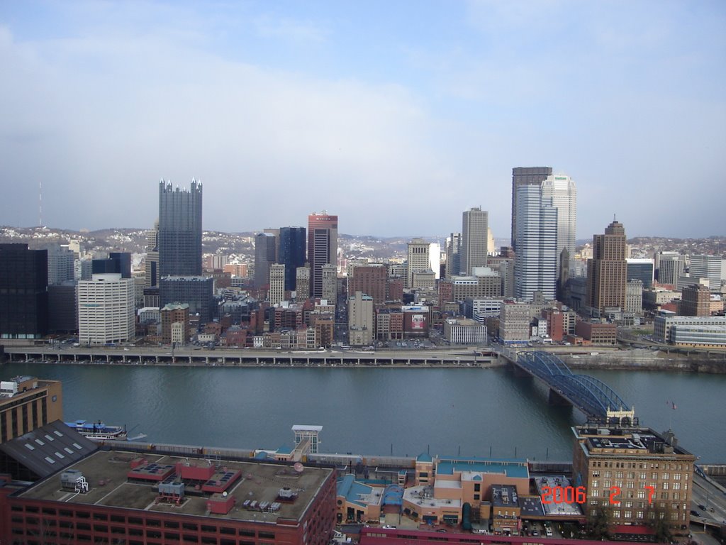 Pittsburgh Taken From Tower on Mt. Washington