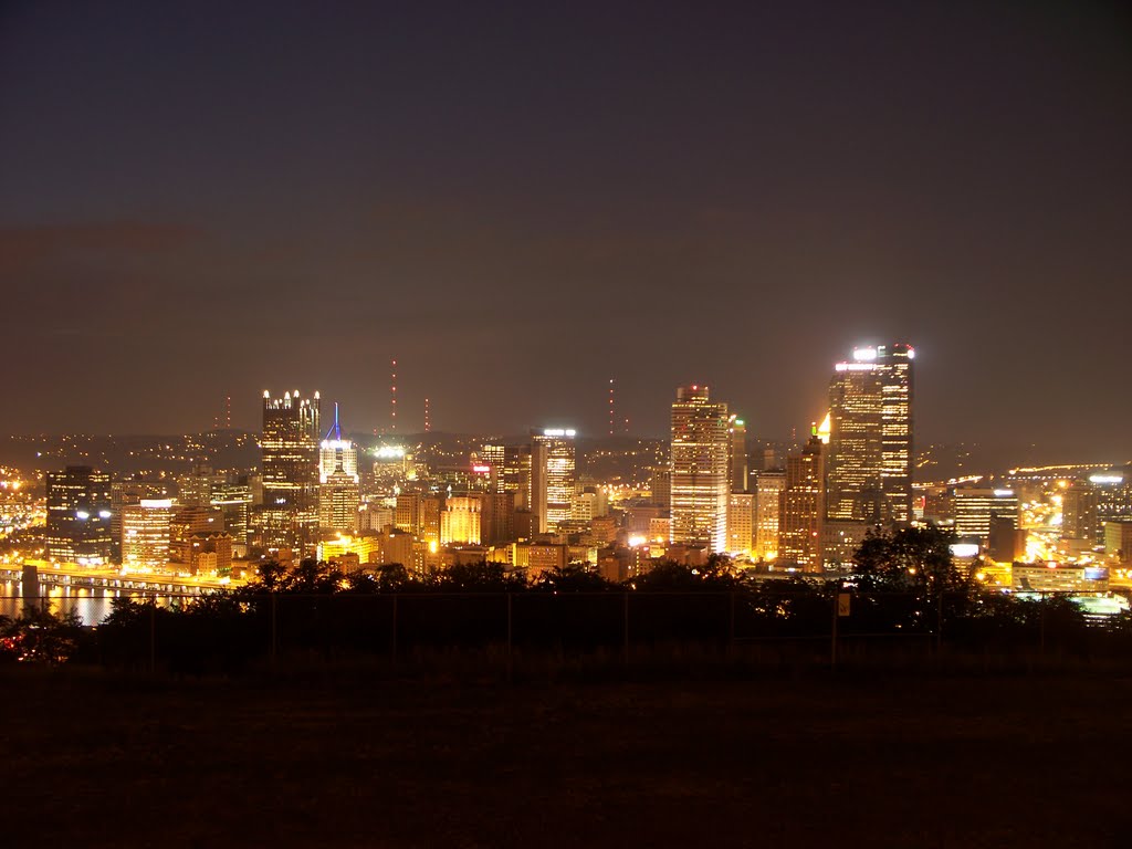 Bigbee Field with view of Pittsburgh