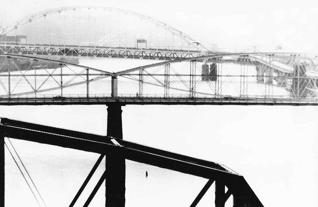 Pittsburgh Bridges from Liberty Bridge - Pittsburgh Pennsylvania