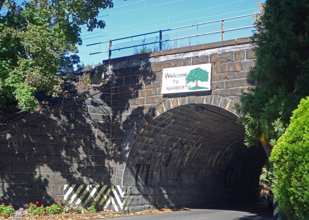 Tunnel to Narberth, Pennslyvania under the railroad tracks - dated 1876