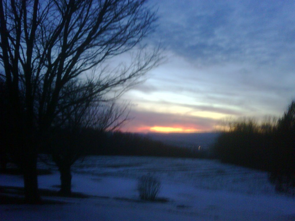 Farm sunset