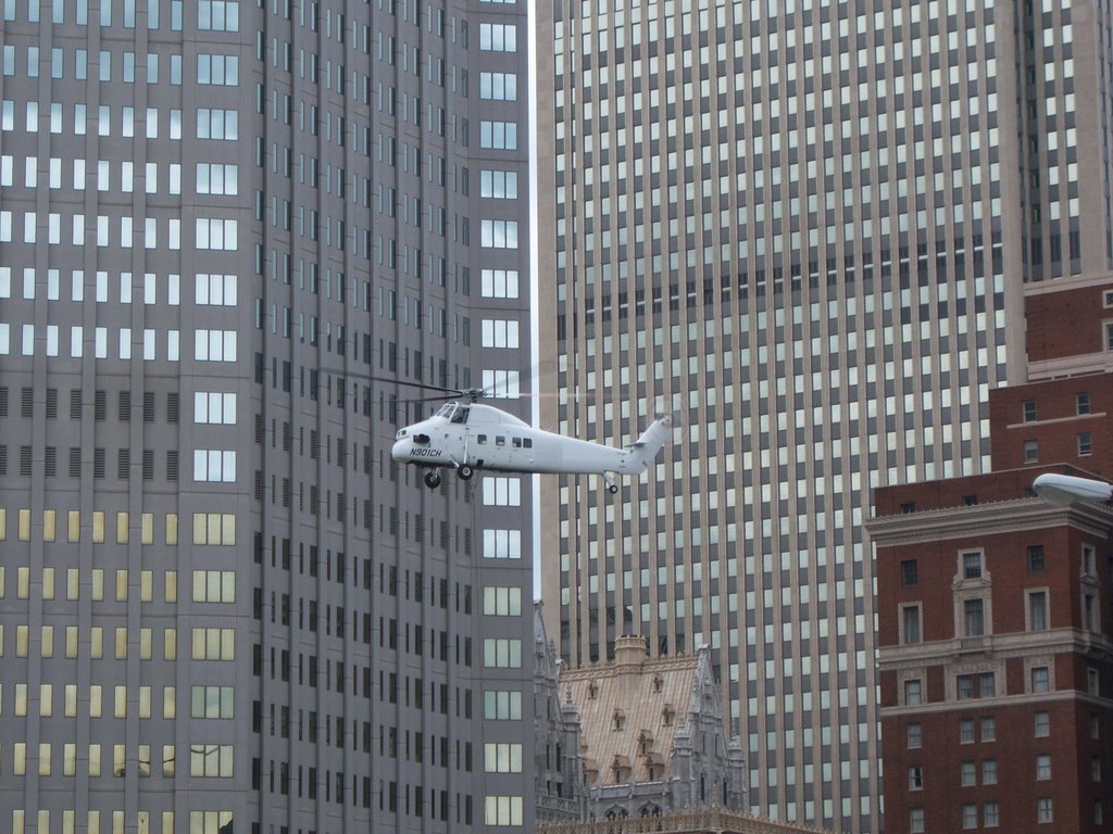 Helicopter Lifting Neon Letter