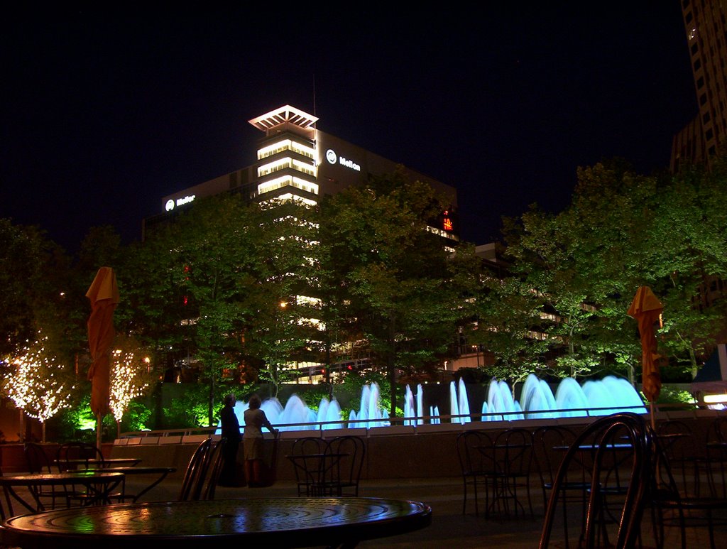 Mellon Center Building at Night