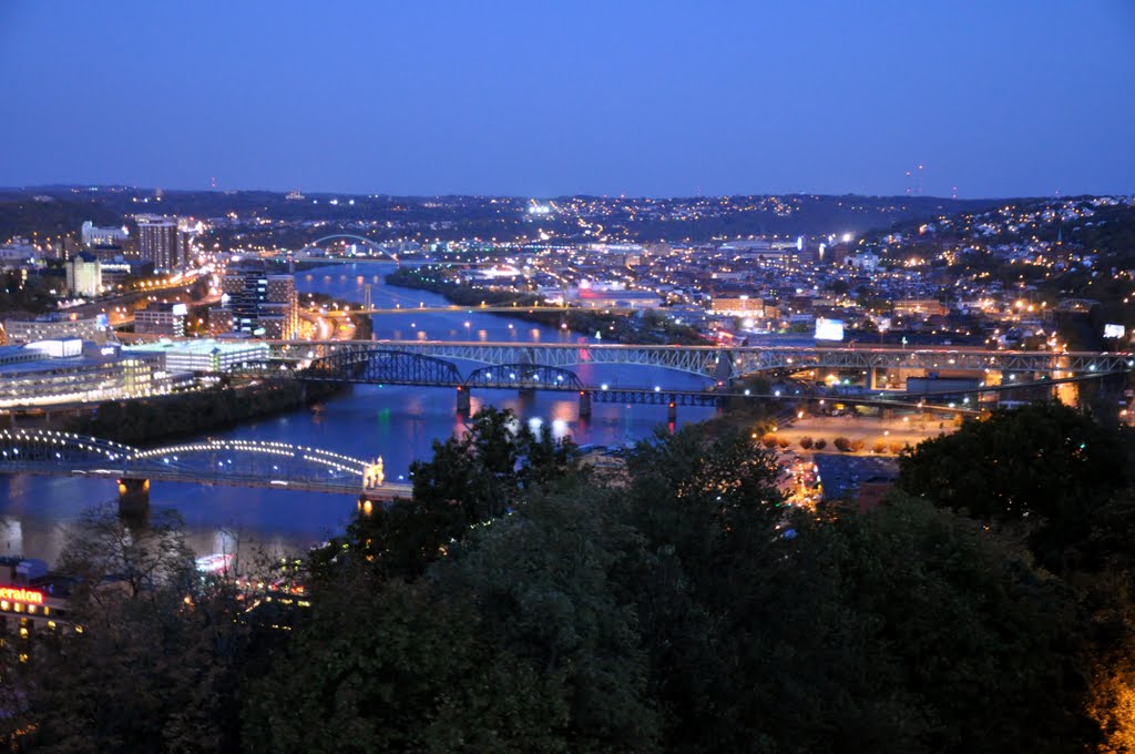 Pittsburgh at moonlight