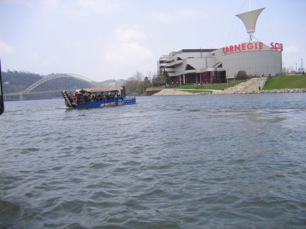 Carnegie and a duck boat
