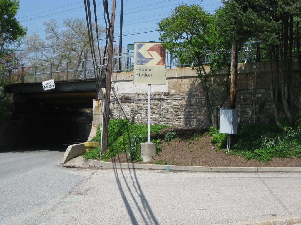 Radnor Station Lollipop Sign