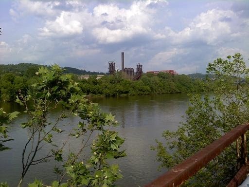 Carrie Works in Rankin Across the Mon River