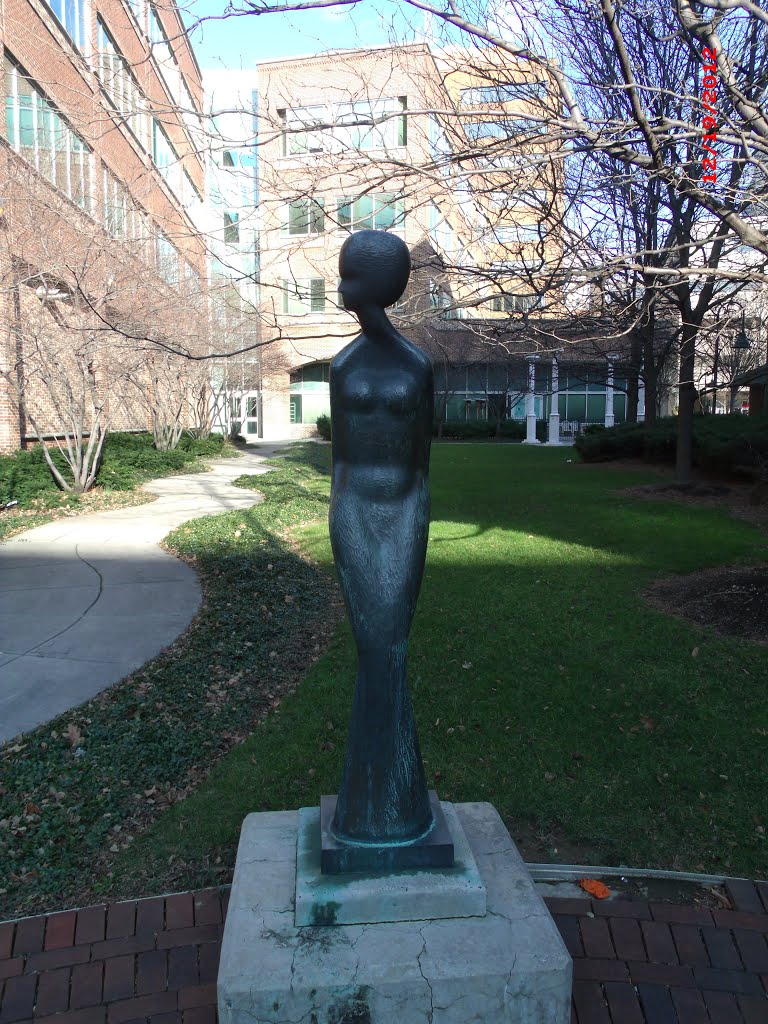 Street statue outside Welfare office