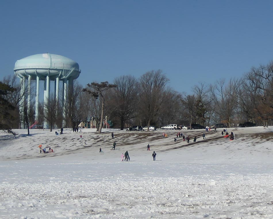 Burholme Park in winter