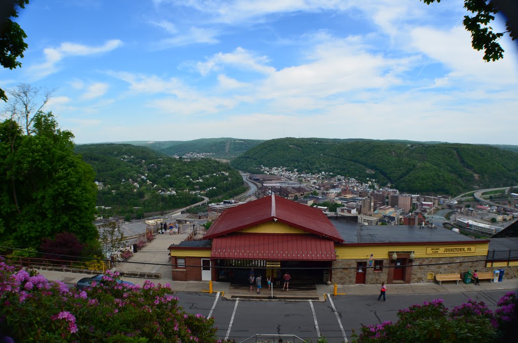 Upper Station with view of Johnstown