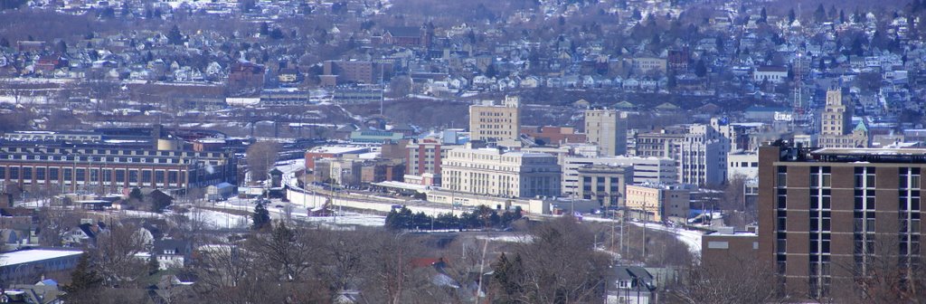 Downtown Scranton from PA-307 overlook
