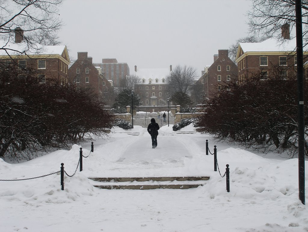 West Halls in the Snow