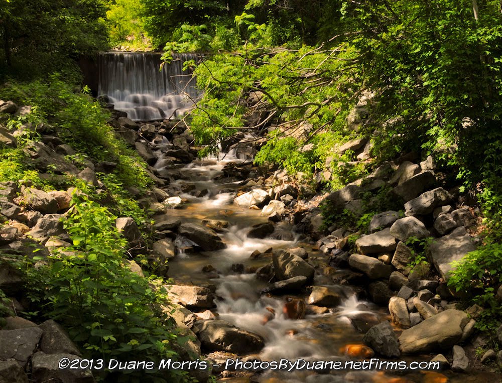 McDade Park Waterfall in Summer