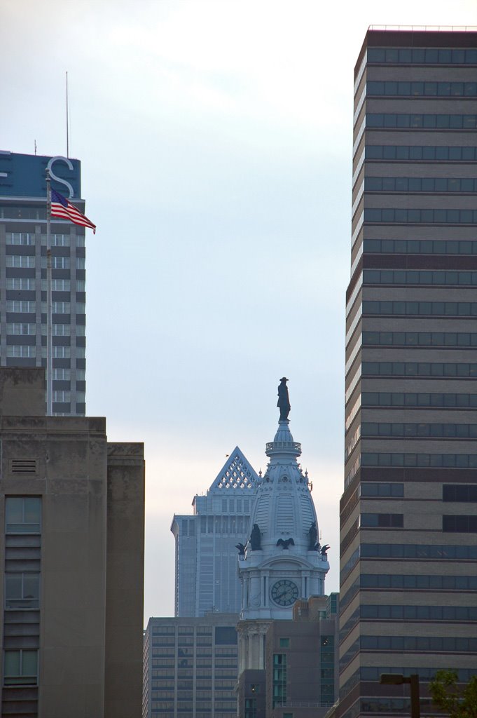 USA - PA. Philadelphia - City hall from market street