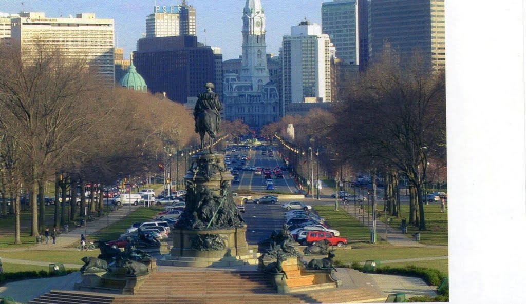 Philadelphia view from Art Museum