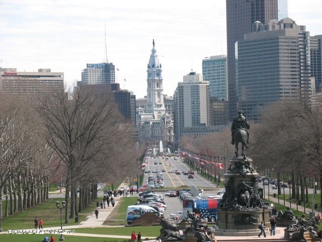 Wiev to the B.Franklin Pkwy