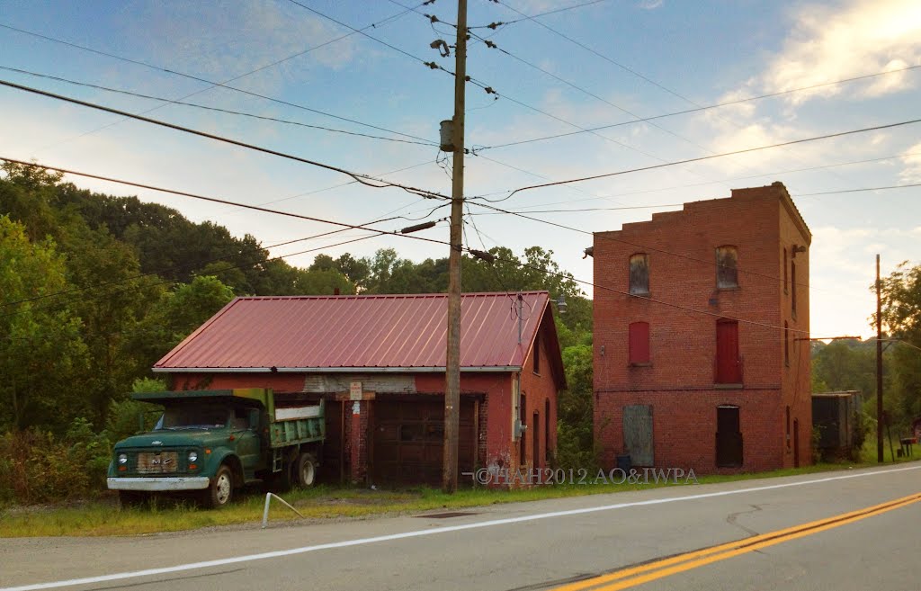 Old Buildings & Truck on Rt 88