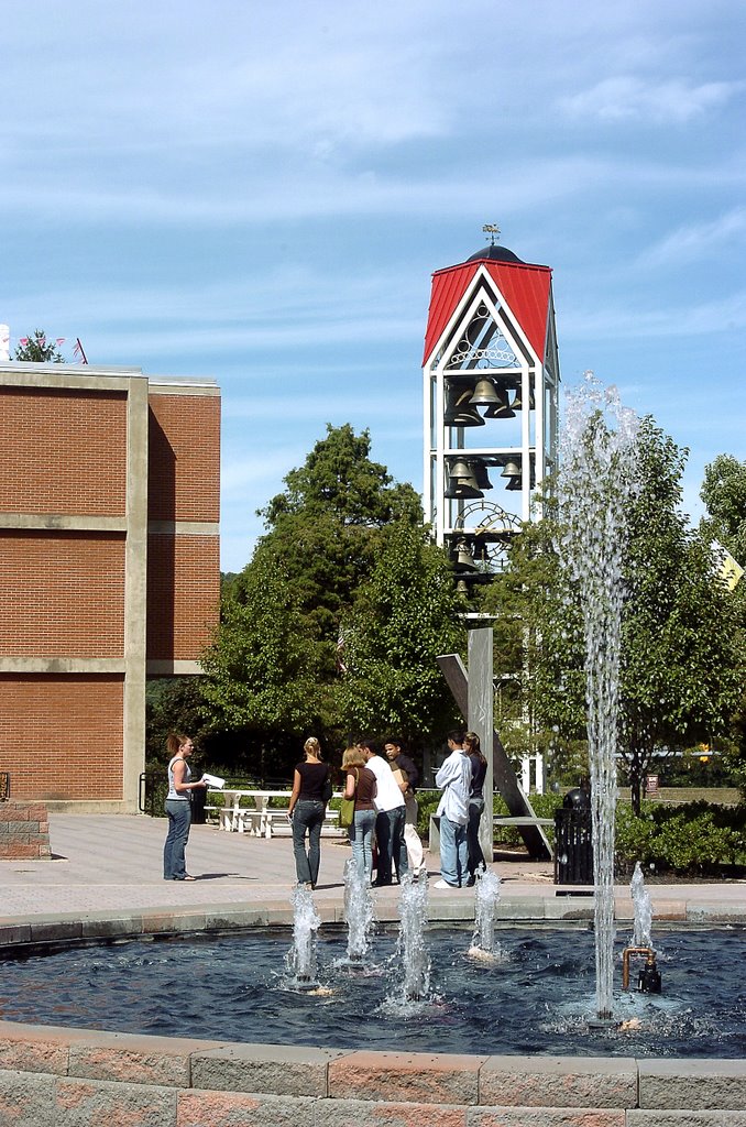 Fountain & Carillion at Lock Haven University in Clinton Co., PA