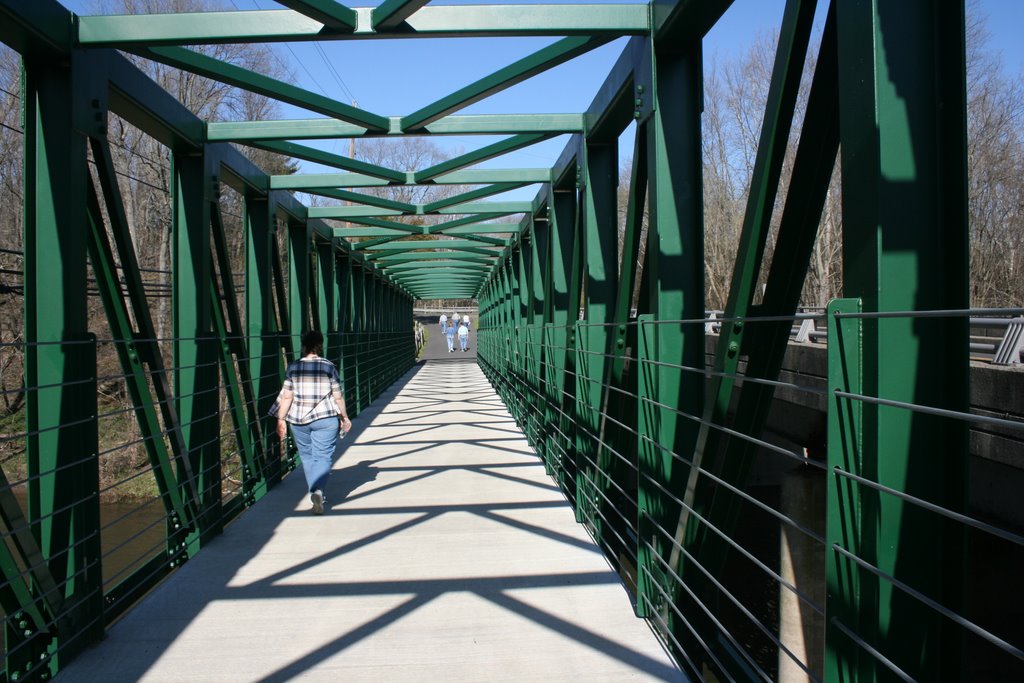 Crossing Perkiomen Creek at Schwenksville, PA