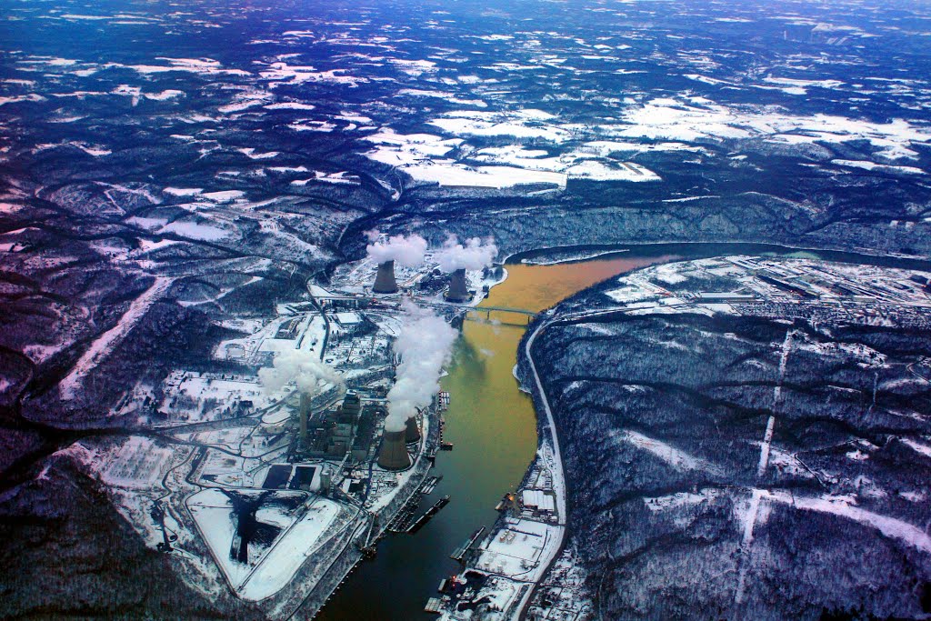 power plant from 3000 feet