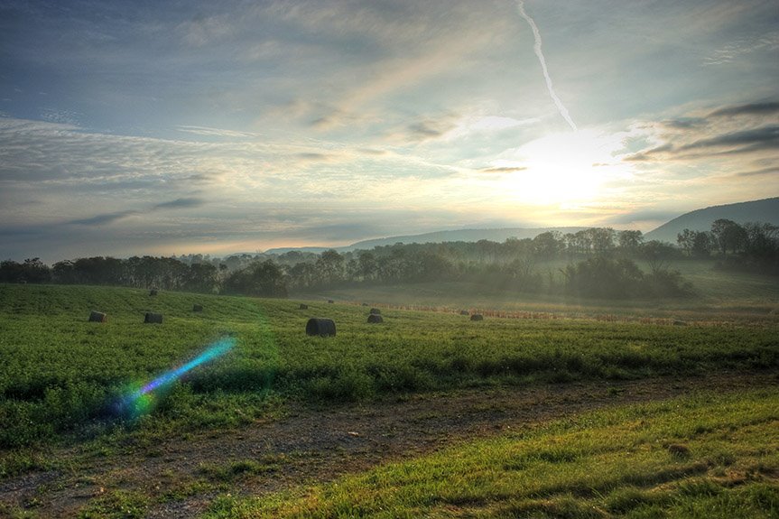 Sunrise over Dale Summit