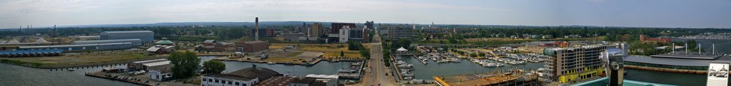 city of erie,pa from tower