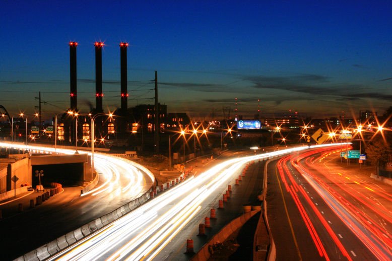 View from new East St. Bridge Providence