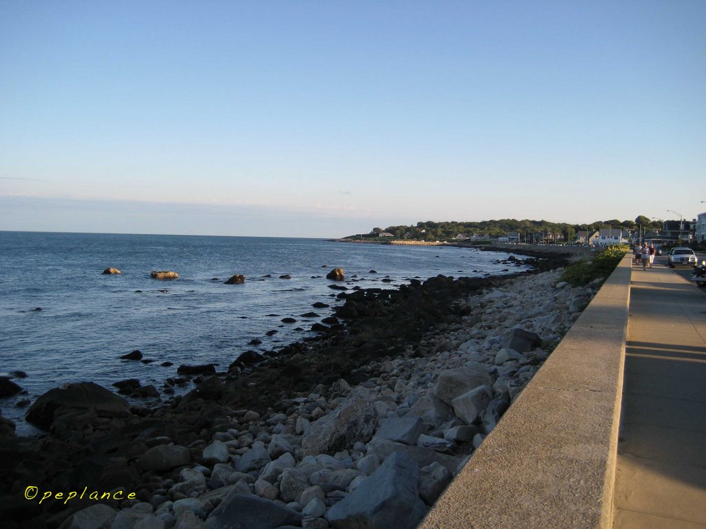 view from sea wall