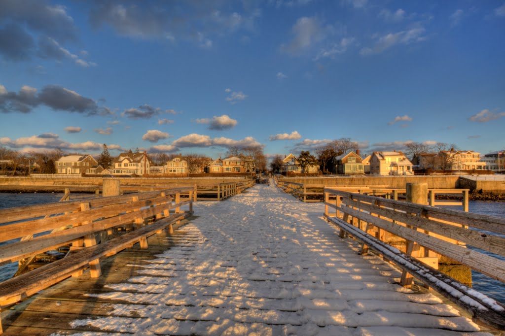 Fishing pier at Newport, RI