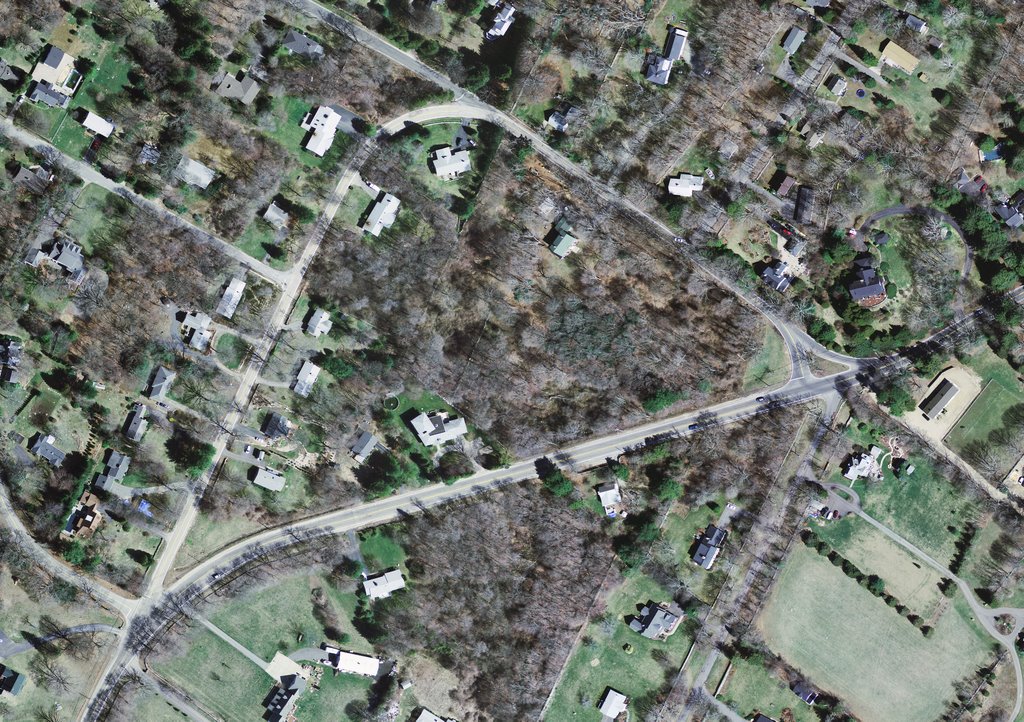 Aerial of Post Road, Wakefield, RI