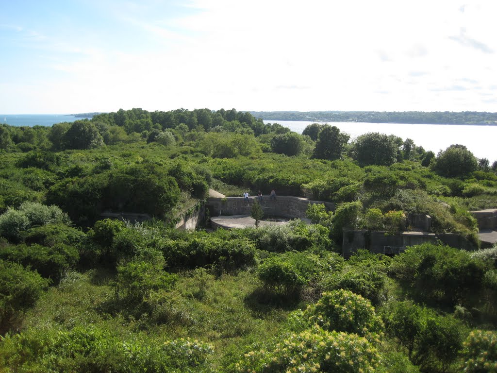 Dutch Island from top of lookout tower