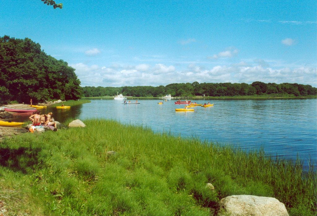 kayaking at YMCA Camp fuller - Summer 2003