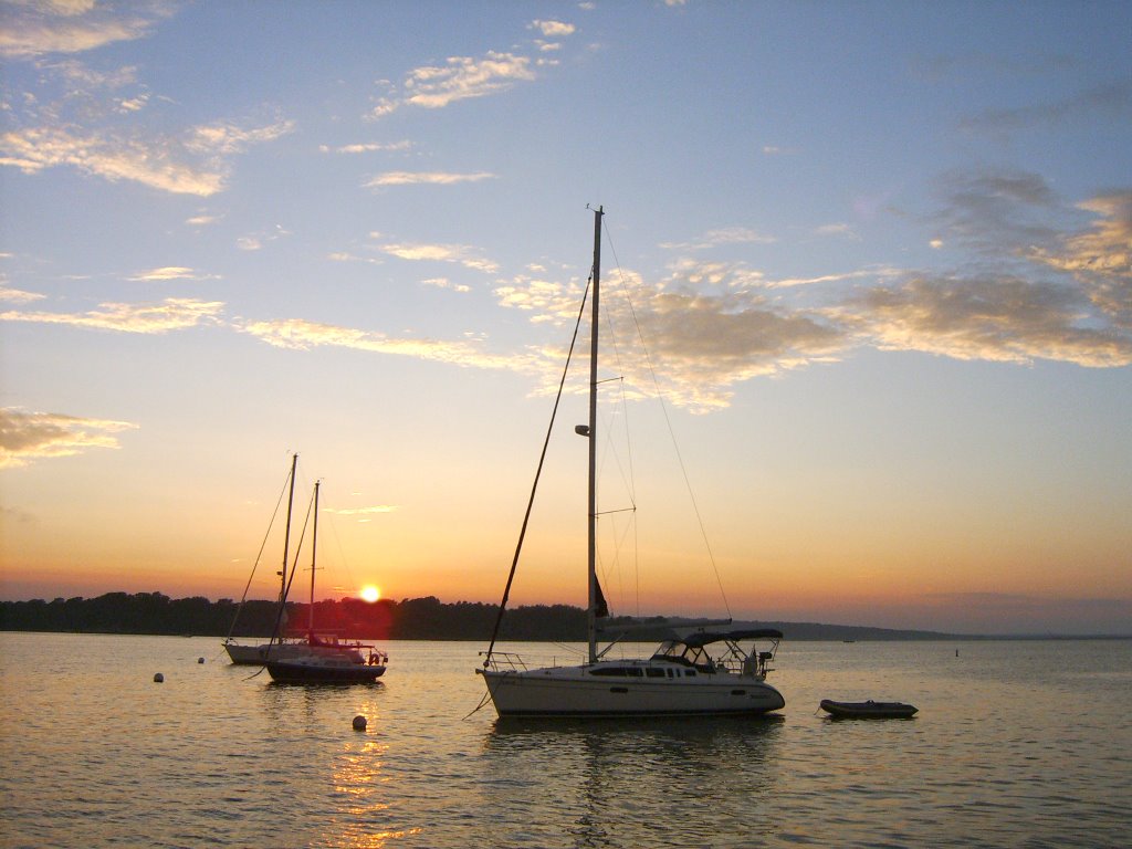 Sunset at Dutch Harbor, RI